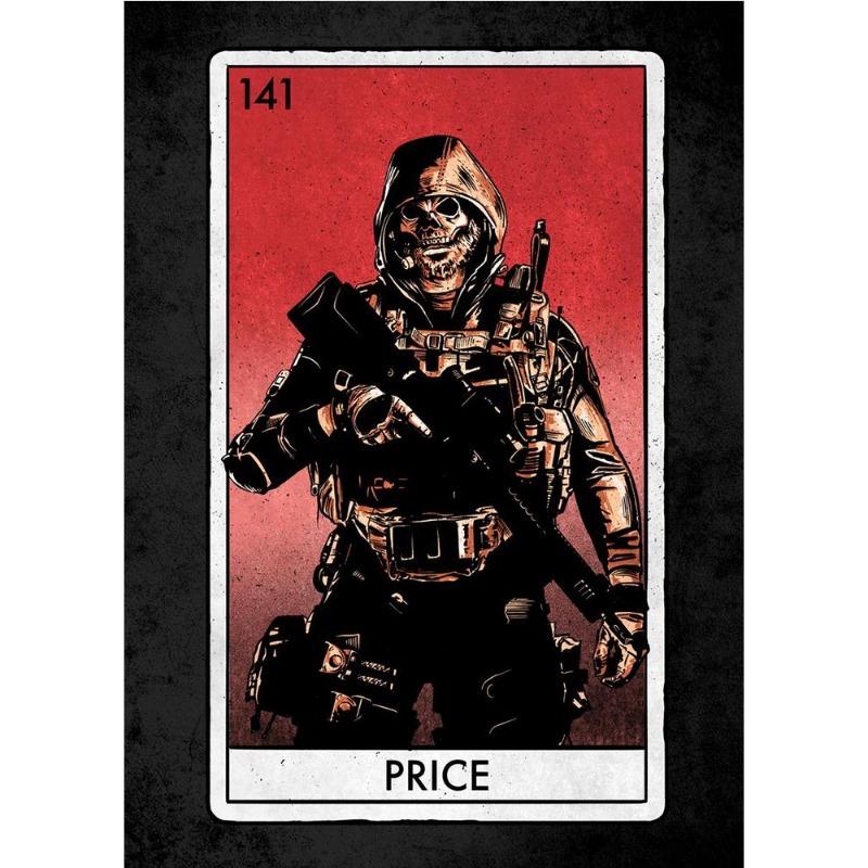 Mw ii cartel map posters canvas painting reaper Simon ghost riley map wall art book print for living room home decor