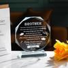 Gifts for Brother Crystal Brother Gifts From Sister Birthday Gifts for Brother Crystal Keepsake for Birthday Father's Day, Valentine’s Day, and