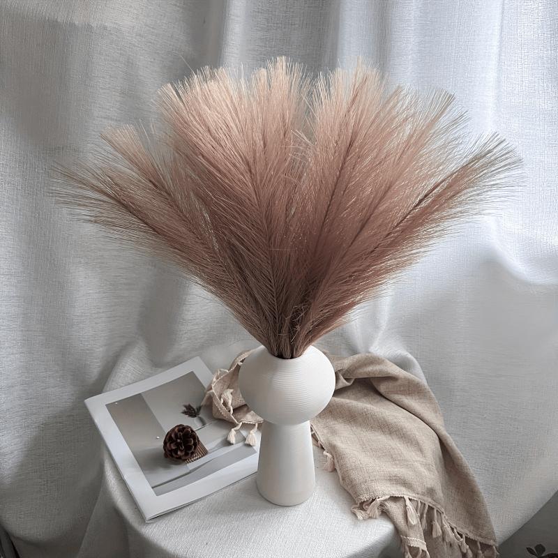 

20pcs Artificial Puwei Grass, 55cm Artificial Fluffy Puwei Used for Home Decoration, Desktop Display, Fabric Material, Container-free 20pcs коричневый