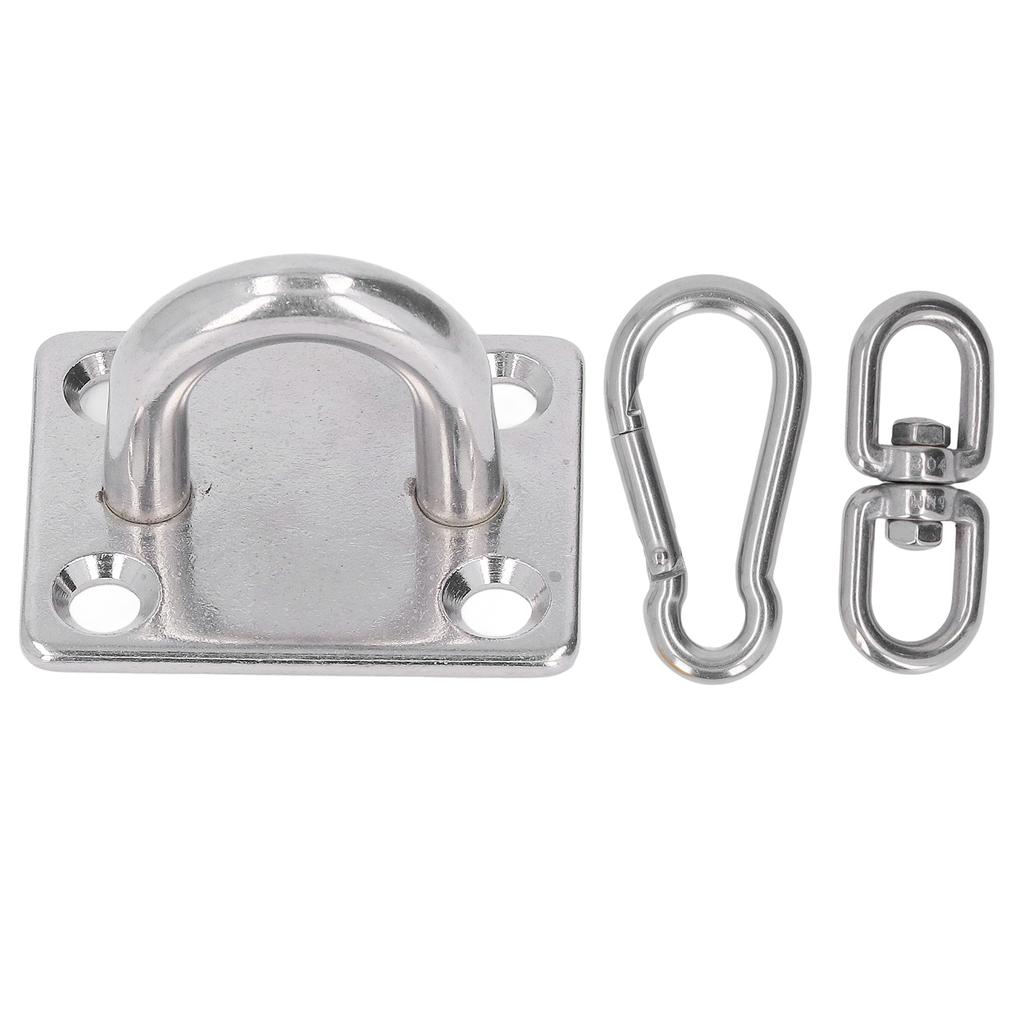 7 szt. Zestaw okuć do zawieszania hamaka ze stali nierdzewnej z klamrą zatrzaskową, śrubą, żaglem przeciwsłonecznym