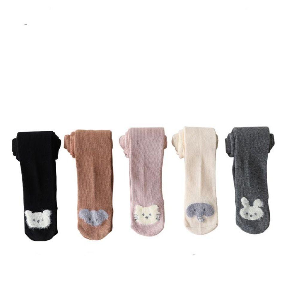 Elastic Newborn Pantyhose Animals Print Toddlers Cotton Tights Baby Knitted Tights  Summer
