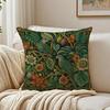 William Morris Bird Cushion Cover Breathable Organic Short Plush Cushion Covers Machine Washable Wrinkle-Resistant Soft Durable
