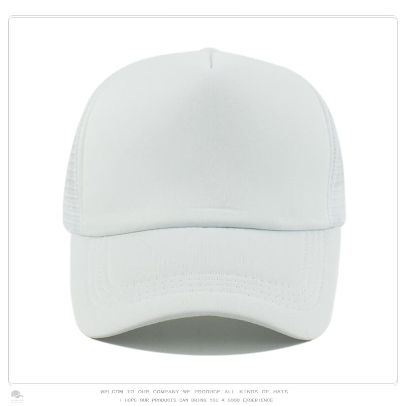 Sponge Baseball Cap, Mesh Cap, Outdoor Sun Protection, Breathable Men's and Women's Whiteboard Hat