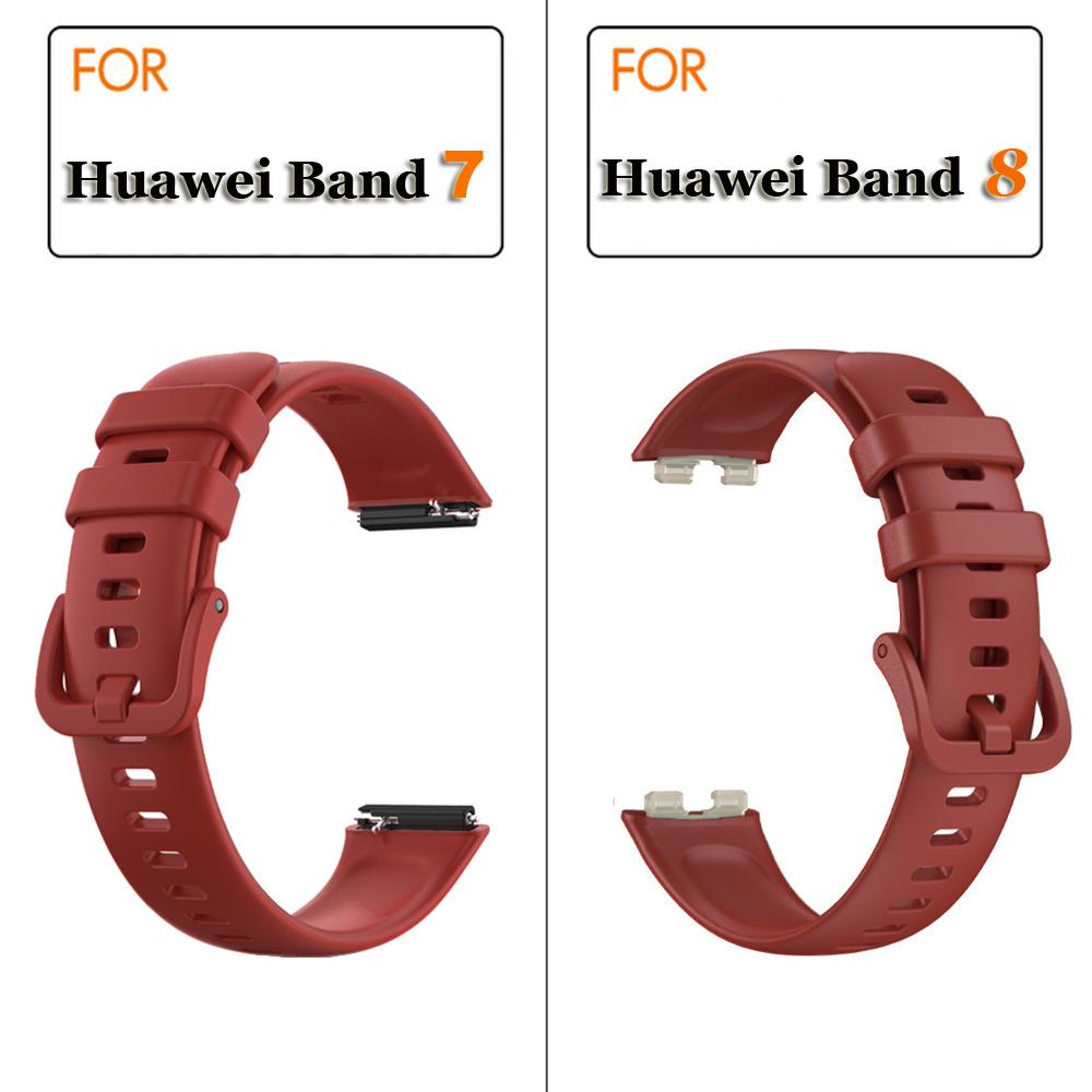 

Сменный ремешок для часов Huawei Band 7/8, силиконовый ремешок для часов, ремешок для Huawei Band 8, браслет Correa For Huawei Band 8