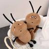 Kawaii 20cm Mini Cockroach Ladybug Plush Toy Doll Cartoon Stuffed Animal Ladybird Plushies Birthday Gift for Girls Boys Kids