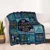 Teacher Appreciation Quotes Blanket Soft Warm Cozy Suitable for Chair Sofa Seaside for All Occasions Digital Print Birthday Christmas Gift Blanket