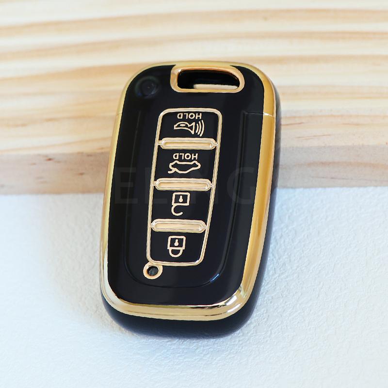 3 4 Buttons Tpu Car Key Case Cover For Hyundai Ix35 Sonata 8 For Kia Forte Rio 3 K2 K3 K5 Sportage Auto Key Chain Accessories