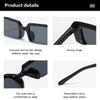 Trend Small Rectangle Sunglasses Ladies Fashion Semi-frame Luxury Design Eyewear Men Women UV400 Riding Driving Sun Glasses