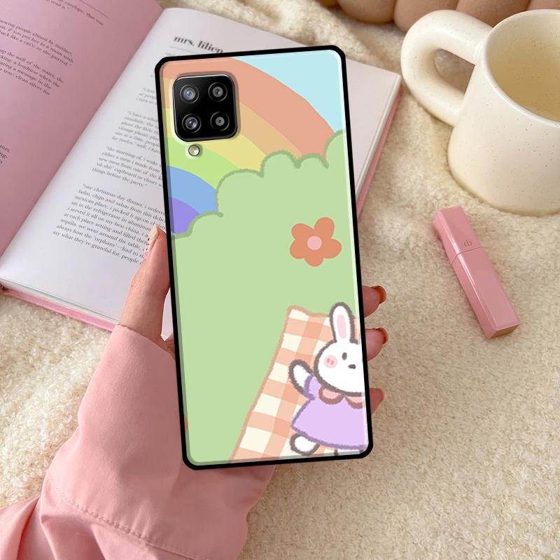 

Чехол с корейской картиной маслом Kawaii Bears Rabbit для Samsung Galaxy A54 A34 A14 A13 A51 A71 A33 A53 A73 A12 A22 A32 A52 A52S Samsung A13 4G
