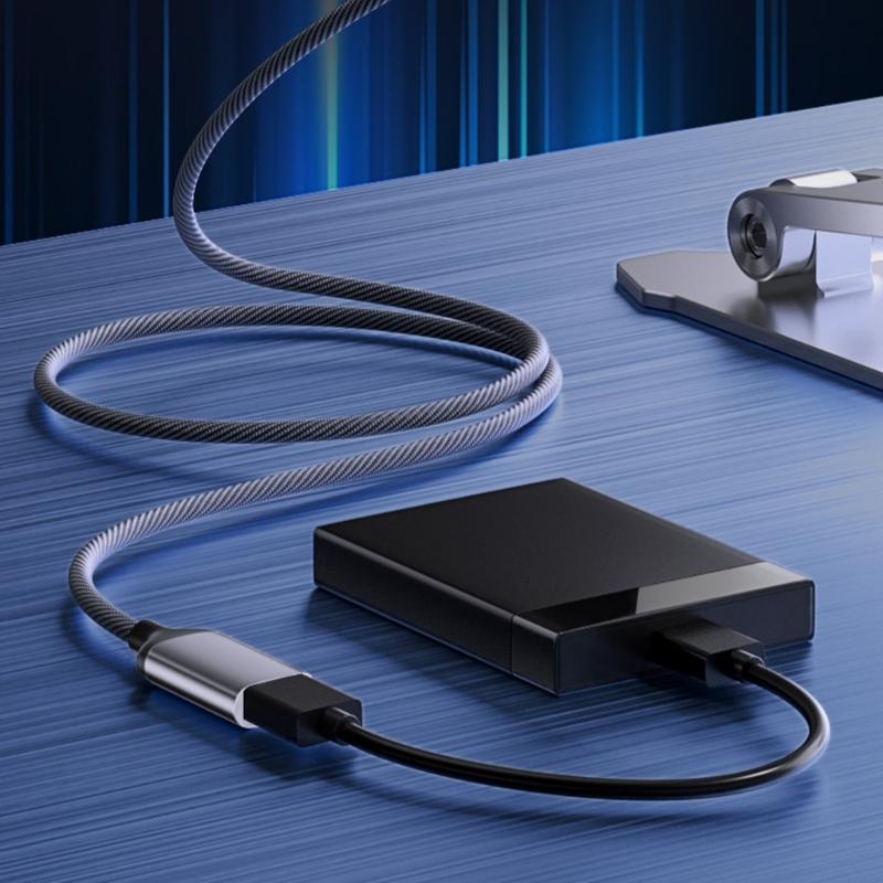 USB 2.0 Extension Cable Weaving Data Sync Wire Line Male/Female to Male Connectors Cord for Game Controller Mouse