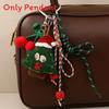 Christmas Gingerbread Man Plush Bag Charm With Christmas Tree Pattern For Holiday Decor And Gift