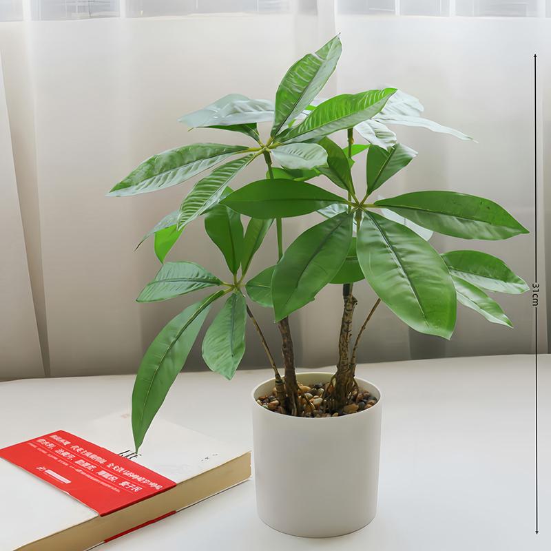 Fake Flower Fortune Tree Green Plant Bonsai Artificial Plant Simulation Flower Creative Home Decoration Simulation Pot