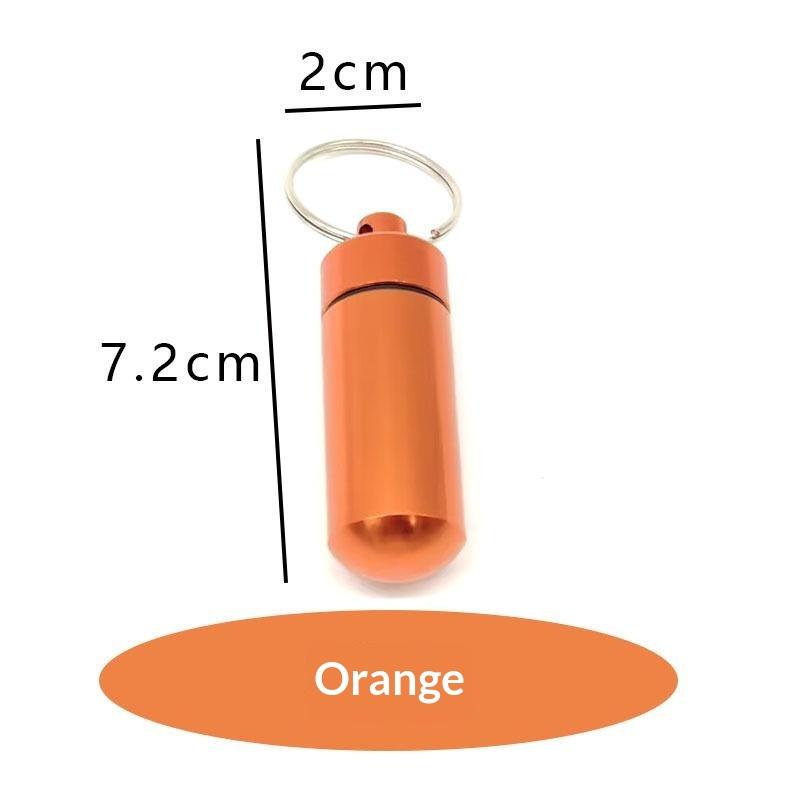 Haushalts-Aufbewahrungs-Sets aus Aluminium mit teleskopischem Löffel, wasserdichte Flasche, Geheimversteck, Siegel-Schlüsselanhänger-Behälter