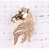 Men'S Zodiac Horse Head Coat Button Corsage Brooch Suit Shawl Buckle Fashionable And Elegant Accessories