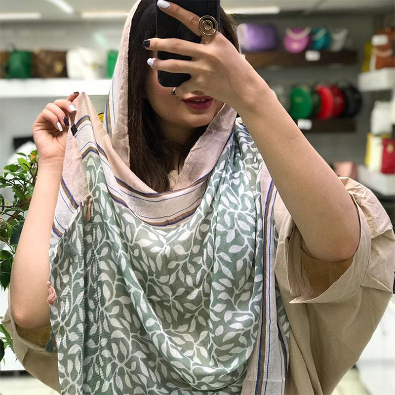 Women Scarf Flower Print Hijab Soft Shawls and Wraps Tessale Female Foulard Designer pashmina Bandana Headscarf