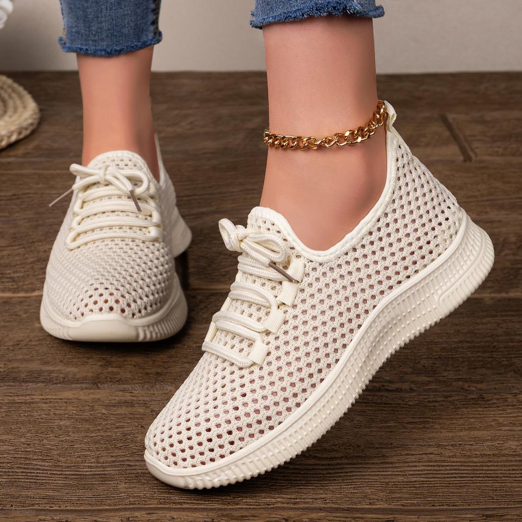 Spring Autumn New Style Casual Sports Sneakers for Women, Polyurethane Breathable Sports Shoes, Women's Mesh Shoes