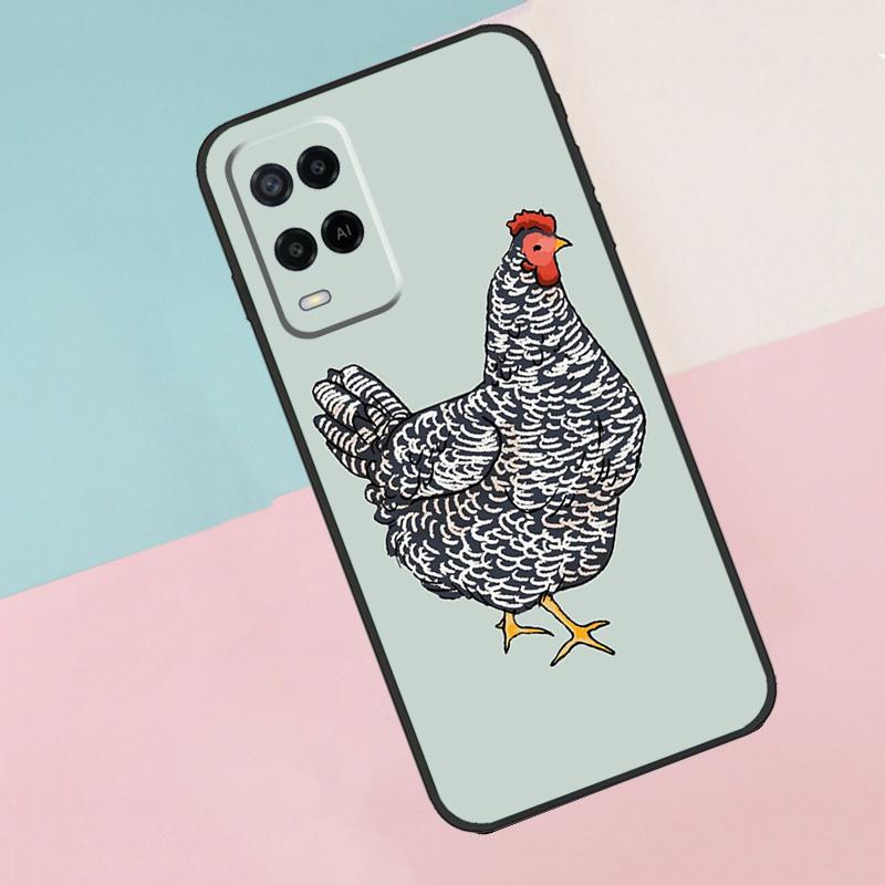 Chubby Chicken For Oppo A74 A94 A54 A80 A78 A98 A40 A60 A18 A38 A58 A15 A17 A77 A57S A16 A76 A96 Phone Case