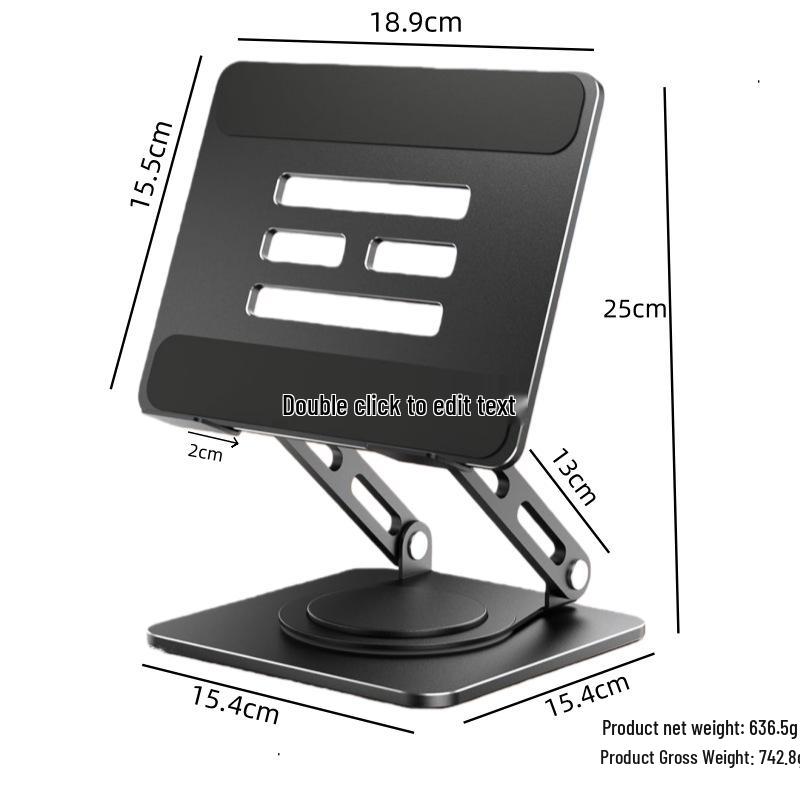 

Rotatable Metal Tablet Riser & Cooling Stand for 16-inch Devices 4-16 inches