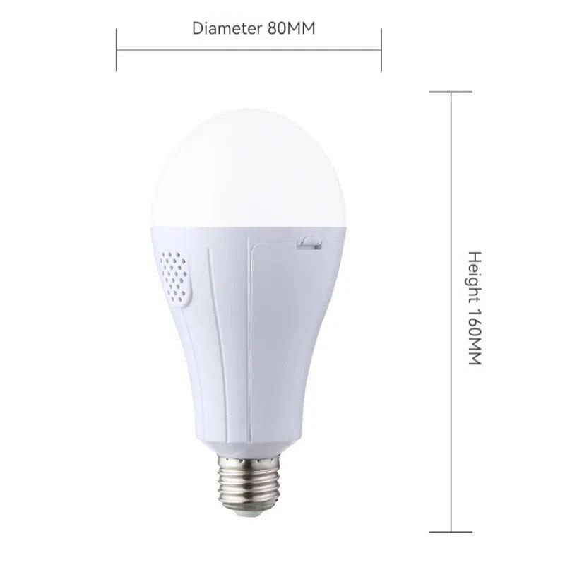 LED Emergency Bulb Dual Battery Emergency Light Battery Detachable Emergency Wide Pressure Bulb E27 Bulb Charging