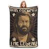 Coperta Bud Spencer Inverno Eroi Old School - Coperta Plaid Super Calda per Bambino Divano Sedia Fantasia Copriletto Copri Divano Letto