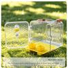 Porte-oiseau Portable Cage de Voyage Transparente pour Oiseaux Cage à Emporter pour Perroquets Voyages Courts