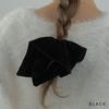 JewelVOX Scrunchie Hair Square Velvet Hair Cute for Adults Tie, Women's Accessory, Large, Square, (Black)