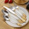 304 Stainless Steel Western Cutlery Set: Steak Knife, Fork, Teaspoon, Spoon - Durable, Royal Style