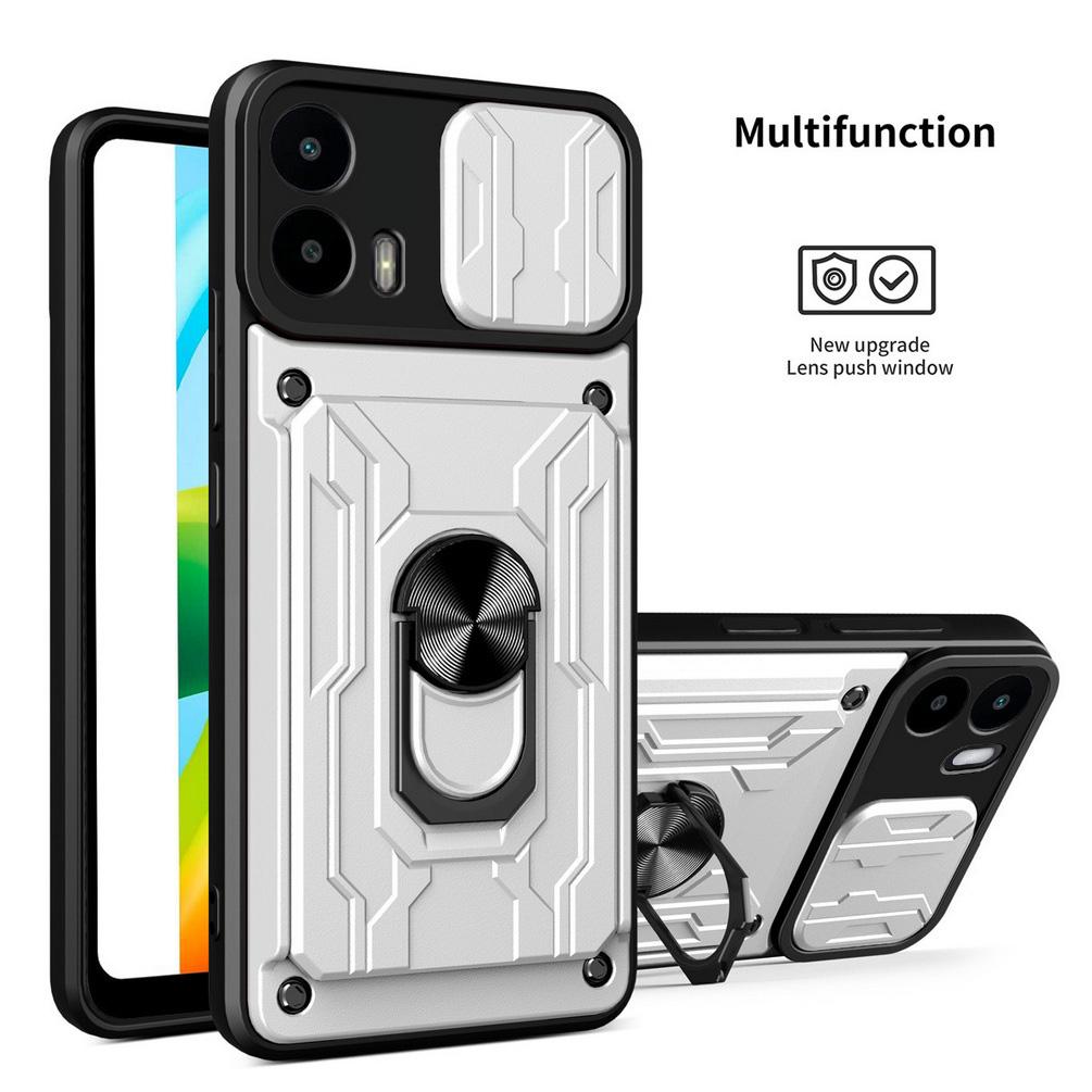 Card slot Camera protect case for Moto G35 G15 G73 E13 G72 G53 G23 G13 G32 G22 G60 G30 G10 Armor Hybrid Ring Cover
