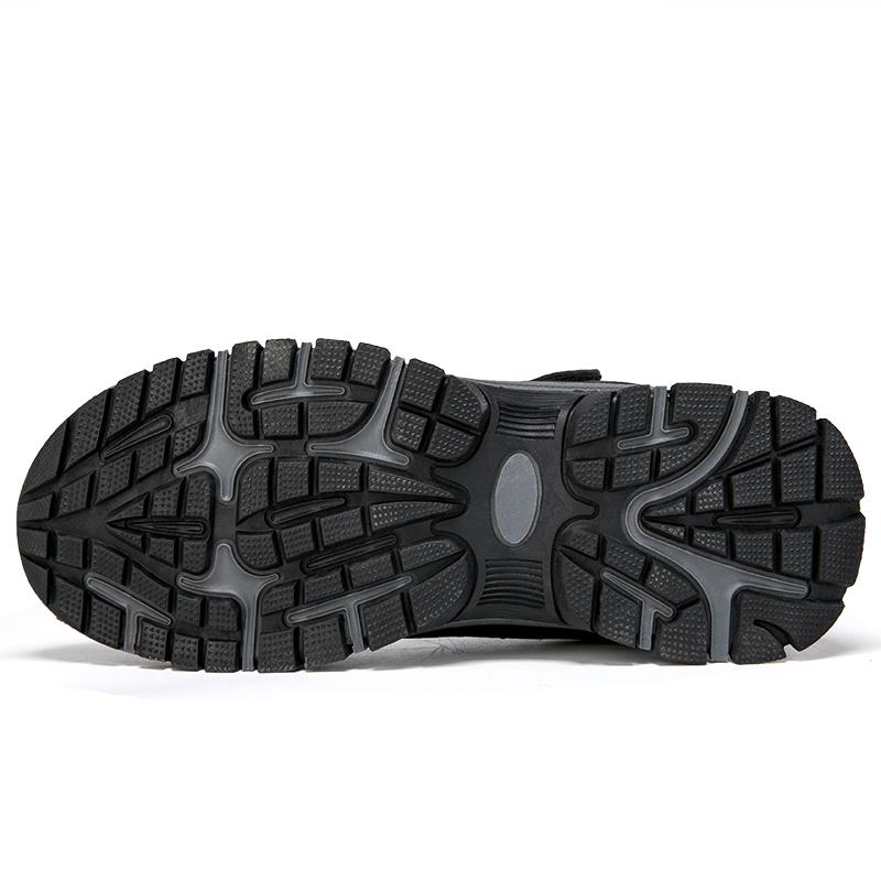 MCTIN Boots Women Waterproof Winter Leather Shoes Ankle Boots Male Snow Hiking Boots