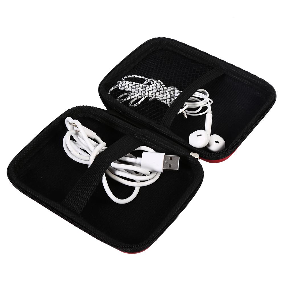 Digital Accessories Cable Earphone Storage   USB Flash Drive Case Bag Hot (Dark Blue)