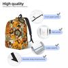 70s 60s Retro Flower Power, Floral Pattern Backpack Hot Sale Daypack Large Capacity BookBag School Bag Shoulder Bags Men Women