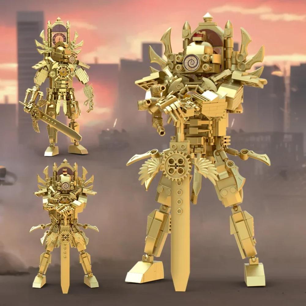 MOC Skibidi Toilet Building Blocks Set Titan Speakerman Cameraman Tvman Bricks DIY Model Toys For Kid New Year Birthday Gifts