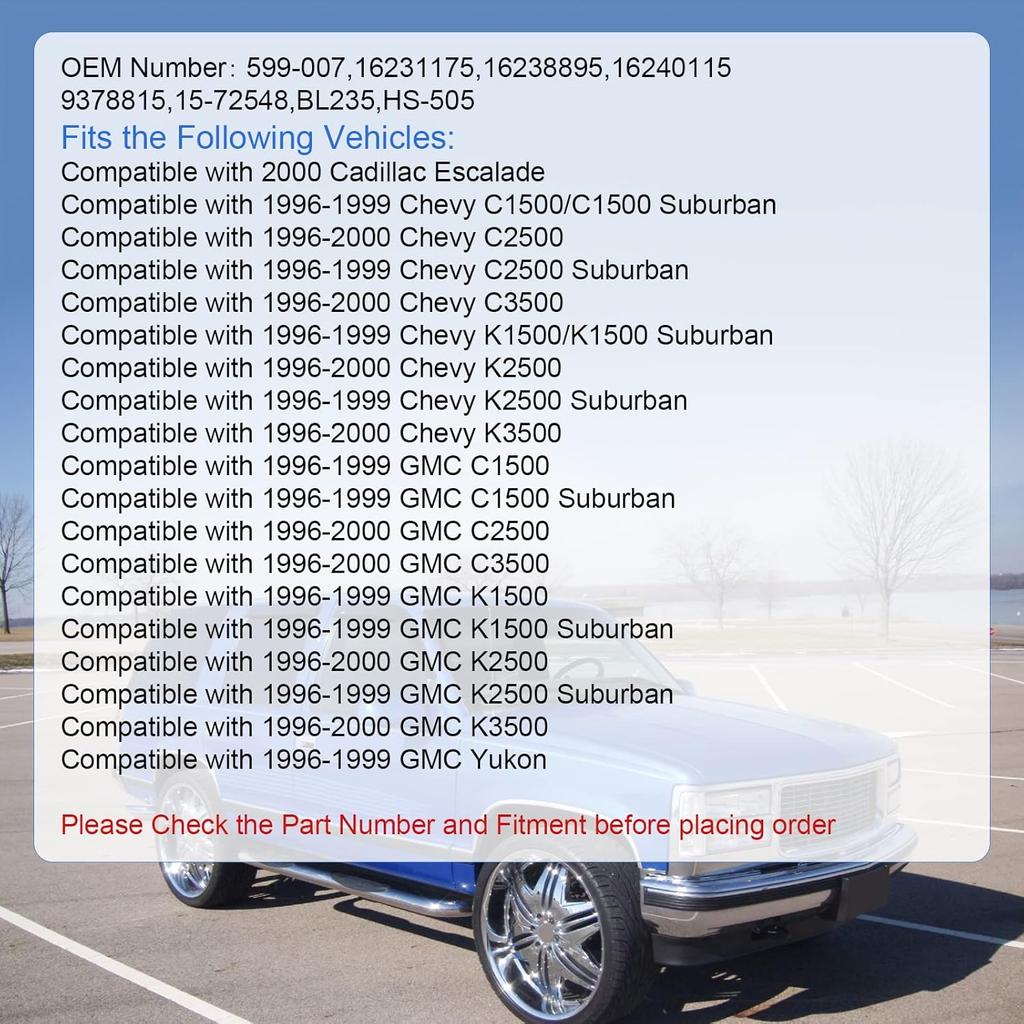 A/C Heater Control Panel Climate Control Module Without Rear Window Defogger Switch For 1996-2000 Chevy GMC C1500 C2500 C3500 K1500 K2500 K3500