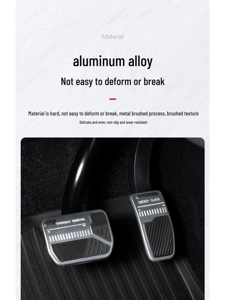 Tesla Model 3 YL Anti-slip Pedal Covers - Metal Accelerator & Brake Accessories