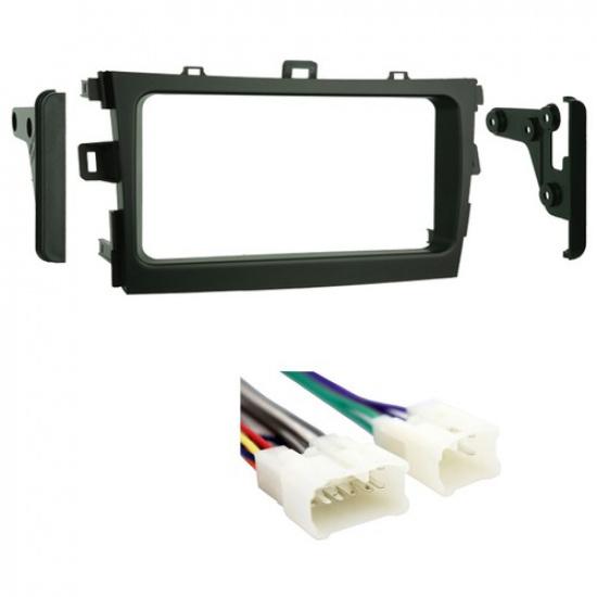 Fits Toyota Corolla 2009-2011 Double DIN Harness Radio tall Dash Kit