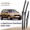 For Opel Corsa C Hatchback 2000-2006 2001 2002 Wiper Front & Rear Wiper Blades Windshield Windscreen Window Brushes 20"+18"+16"