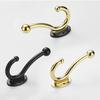 Black/Gold Bathroom Hook Door Hook Wall-mounted Bedroom Coat Hook Rose Gold Clothes Hanging Hooks Living Parlor Coat Hook