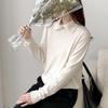 New Arrivals Open Run Women Collar Neck BuTTon Long Sleeve T shirT Daily kniT