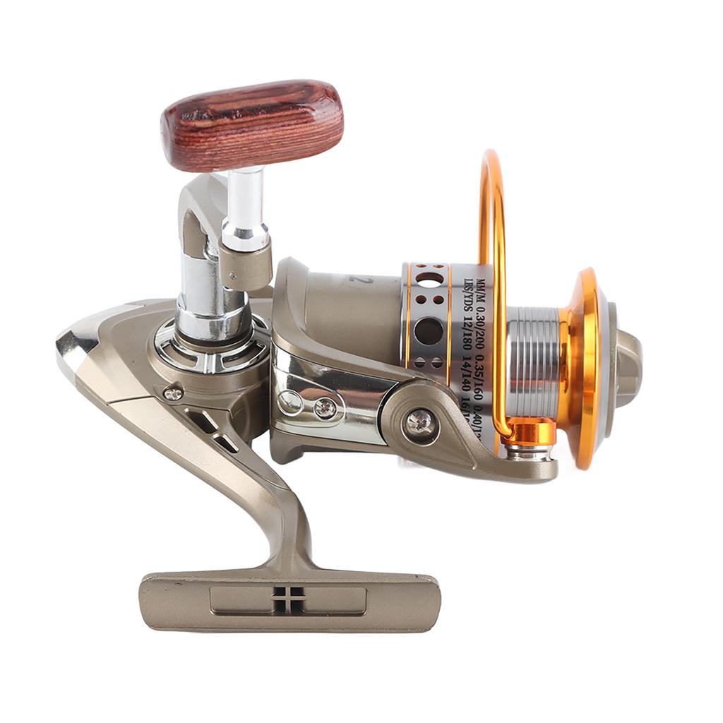 12BB Fishing Reel Foldable Arm Rocker Rear Drag Spool Fish   Wheels (LC2000)
