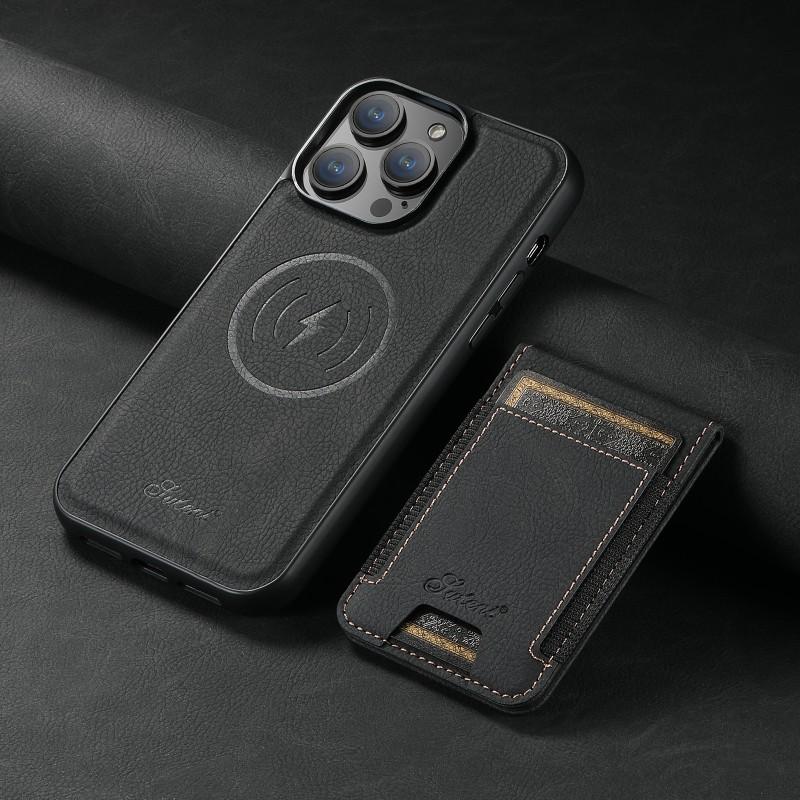 Magnetic TPU Phone Case With Card Slot Kickstand IPhone 18 Pro Max Compatible MagSafe Wireless Charging