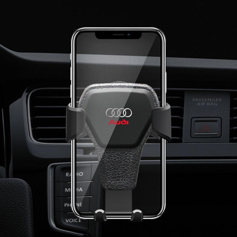 GR Gazoo Racing Car Phone Holder Air Vent Clip Mount Mobile GPS Cell Phone Stand For Audi C7 C6 C5 B5 B6 B7 B8 B9 D3 Q3 Q5 Q7 TT A1 A3 A4 A5