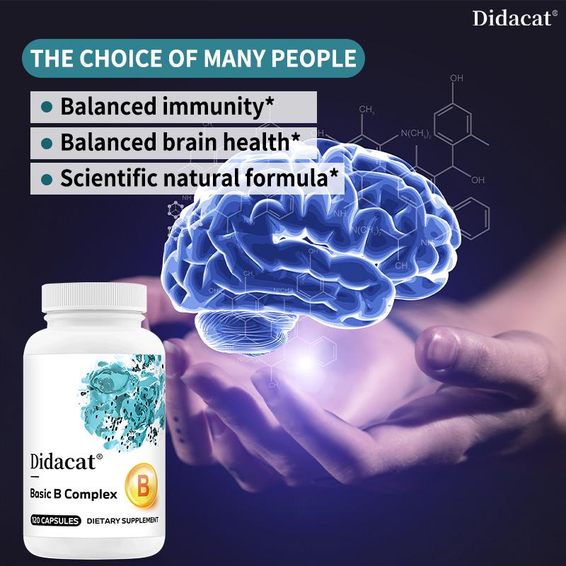 Vitamin B Complex Capsules, To Boost the Immune System, 120 Capsules