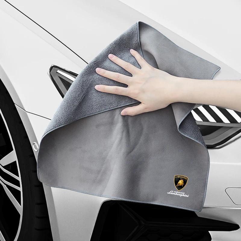 Microfiber Towel Car Cleaning Cloths Wash Towel Styling Car Goods For Lamborghini LP570 LP610 Urus LP700 LP770 GallardoAventador
