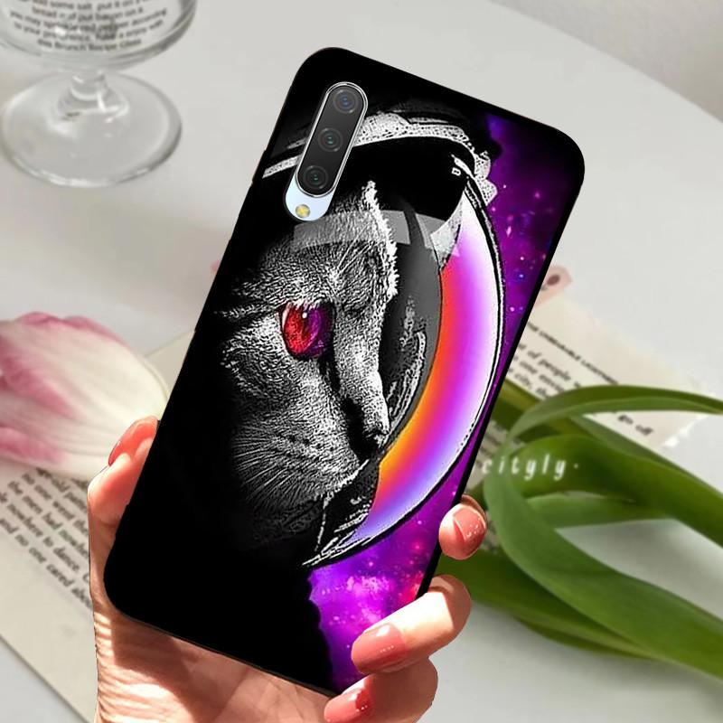 Para Xiaomi Mi 9 lite Mi A3 Funda Protectora Antigolpes Suave TPU Silicona Cubierta de Teléfono Para Xiaomi Mi9 SE Funda 9Lite 9 SE 9SE Capa Dibujos Animados