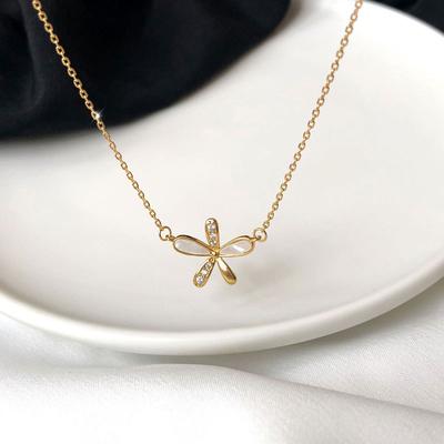 Fresh Flower Necklace Elegant Super Fairy Student Girl Versatile Collarbone Chain
