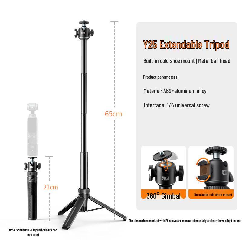 DJI Pocket 3 Extendable Tripod & Selfie Stick Gimbal Stand