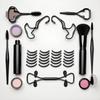 24Pcs Black Rubber Makeup Tool Accessories Eyelash Curler Replacement Pads for Lady