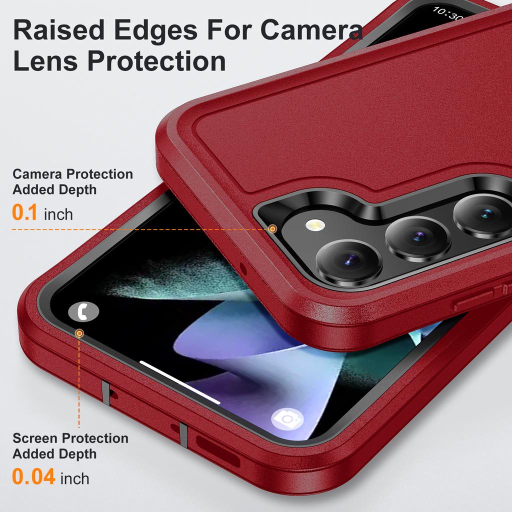 Anti-Staub Präzise Ausschnitt Kickstand Funda Hülle für Samsung Galaxy S23 Ultra 5g S22 Plus A53 A13 A14 Dual Layer Handytasche
