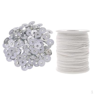 200pc Candle Wicks Tabs Sustainers Core For