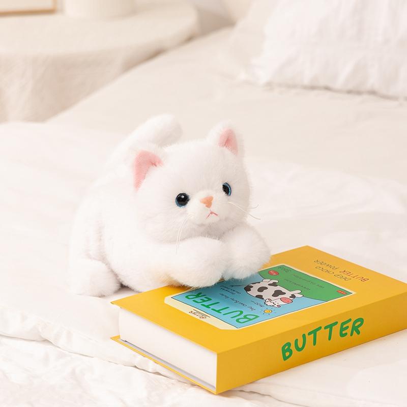 35/45CM Cute Simulated Cat Doll Plush Toy Stuffed Soft Animal Plush Color Kitten Pillow Kids Girls Birthday Gift Pet Toys